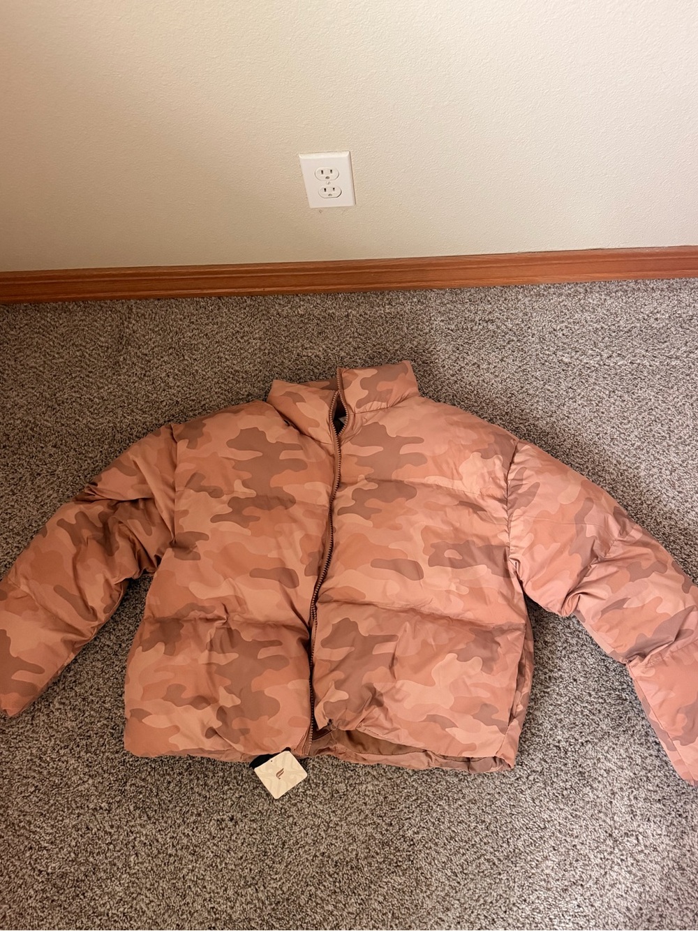 Fabletics Women's Desert Rose Camo Puffer Jacket